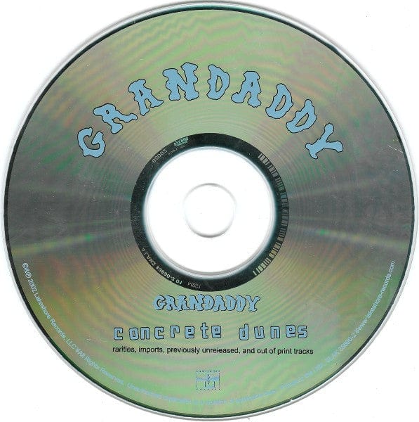 Grandaddy - Concrete Dunes (Rarities, Imports, Previously Unreleased, And Out Of Print Tracks) (CD) Lakeshore Records CD 780163369021