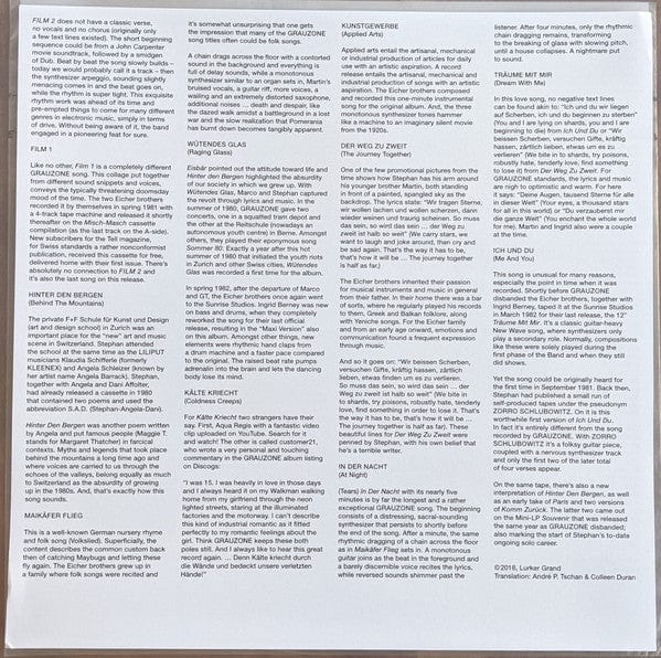 Grauzone - Grauzone (2xLP) We Release Whatever The Fuck We Want Records Vinyl 4251804122153