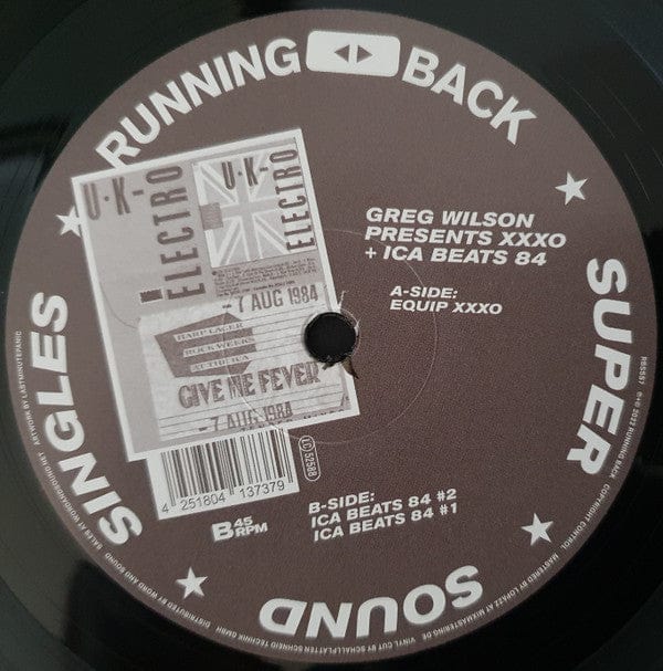Greg Wilson Presents Equip - XXXO + ICA Beats 84 (12") Running Back Vinyl