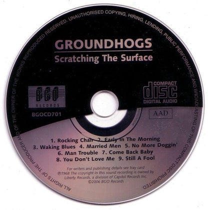 Groundhogs* - Scratching The Surface (CD) BGO Records CD 5017261207012