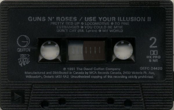 Guns N' Roses - Use Your Illusion II (Cass, Album, Dol) on Geffen Records at Further Records