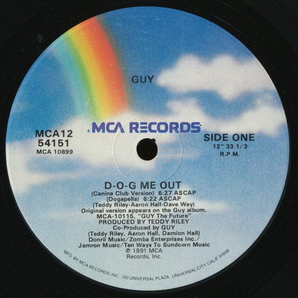 Guy - D-O-G Me Out (12") MCA Records, MCA Records Vinyl 008815415118
