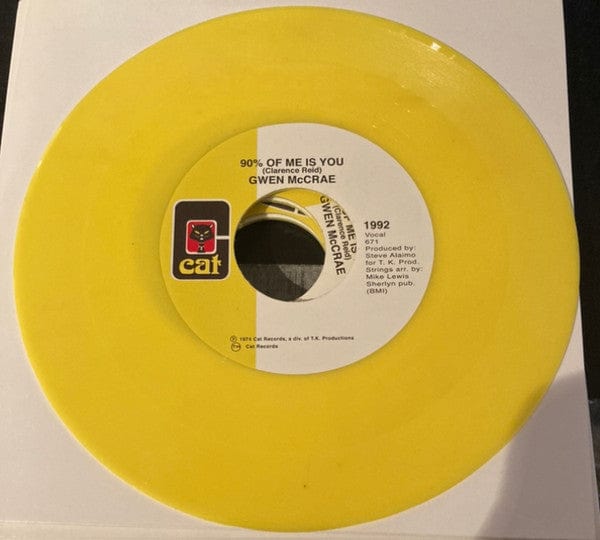 Gwen McCrae - It's Worth The Hurt / 90% Of Me Is You (7") Cat Vinyl