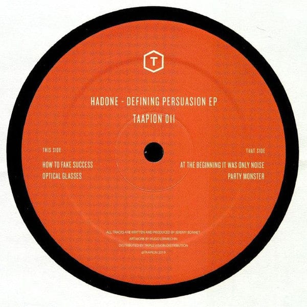 Hadone - Defining Persuasion EP (12") Taapion Records Vinyl