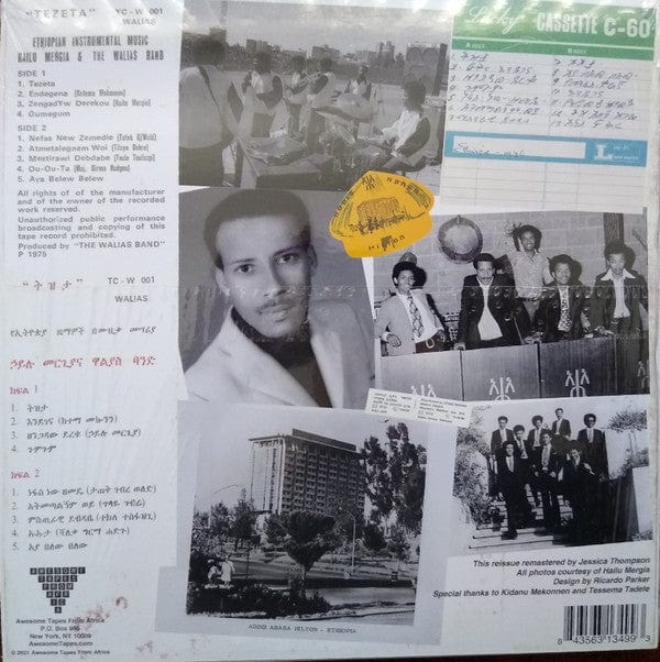 Hailu Mergia & The Walias Band* - Tezeta (LP) Awesome Tapes From Africa Vinyl 843563134993