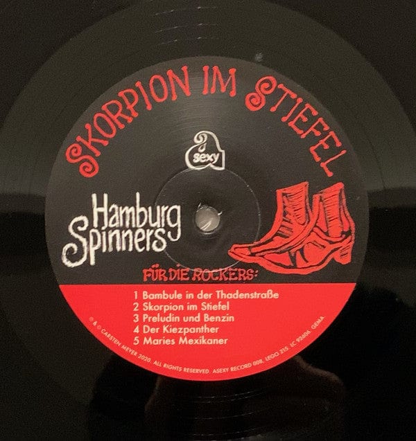 Hamburg Spinners - Skorpion Im Stiefel (LP) Légère Recordings, a sexy Vinyl