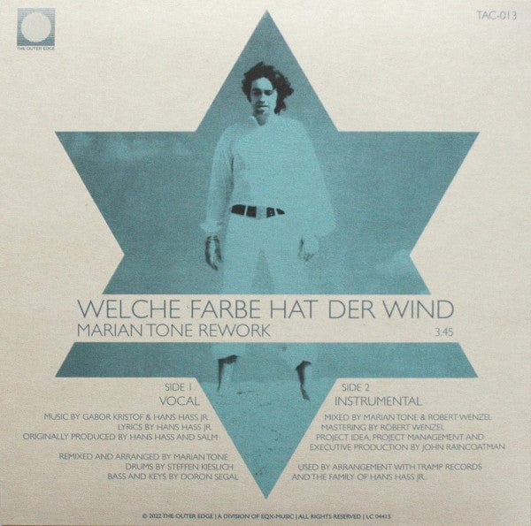 Hans Hass Jr. - Welche Farbe Hat Der Wind (Marian Tone Rework) (7") The Outer Edge Vinyl