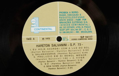 Hareton Salvanini - S.P. 73 (LP, Album, RE, Gat) Mr Bongo