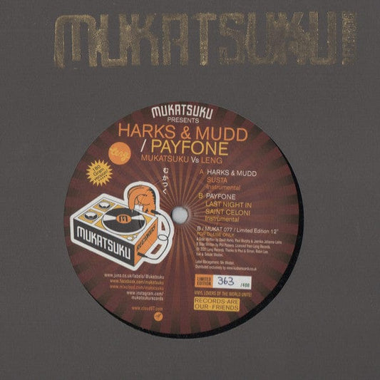 Harks* & Mudd / Payfone - Mukatsuku Vs Leng : The Balearic Edition (12") Mukatsuku Records Vinyl