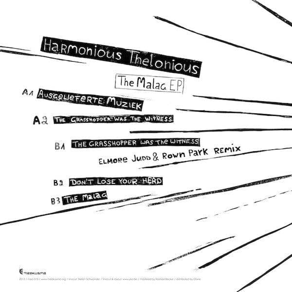 Harmonious Thelonious - The Malag EP (12") Meakusma Vinyl