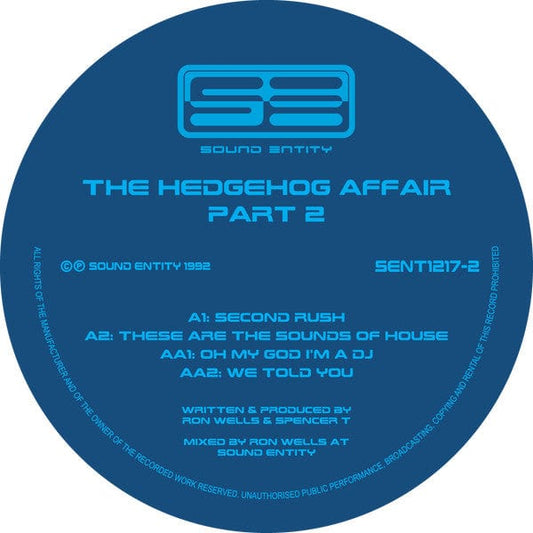 Hedgehog Affair - Part 2 (12") Sound Entity Records Vinyl
