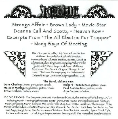 Help Yourself - Strange Affair / The Return Of Ken Whaley / Happy Days (2xCD) BGO Records CD 5017261204523