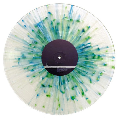 Hey Mercedes – Everynight Fire Works (2xLP, Clear w/ Green/Blue/White Splatter, Run For Cover Records, 2016) Image 4