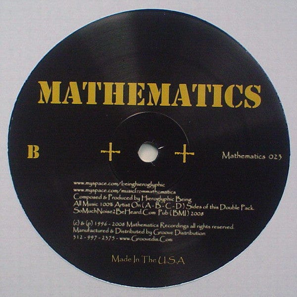 Hieroglyphic Being - So Much Noise 2 Be Heard (2x12", Album) Mathematics Recordings, Mathematics Recordings