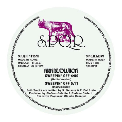High Resolution - Sweepin' Off (12", RE, RM) S.P.Q.R.