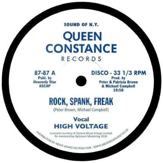 High Voltage* - Rock, Spank, Freak (12") Queen Constance Records Vinyl