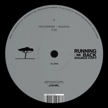 Hologram / Allison With One - Solstice (12") Running Back Double Copy Vinyl 4260544824128
