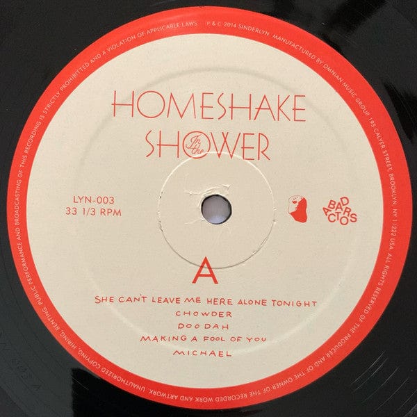 Homeshake - In The Shower (LP) Sinderlyn Vinyl 869261000064