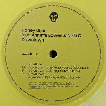 Honey Dijon Feat. Annette Bowen & Nikki-O - Downtown (12") Classic Vinyl 826194530679