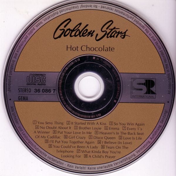 Hot Chocolate - Golden Stars (CD) SR International CD 360867