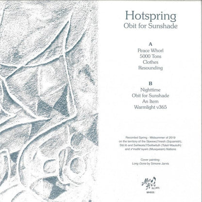 Hotspring - Obit For Sunshade (LP) Mood Hut Vinyl