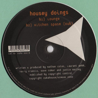 Housey Doings* - House Utensils (12") on Eukahouse at Further Records