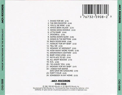 Howlin' Wolf - Howlin' Wolf / Moanin' In The Moonlight (CD) MCA Records CD 076732590829