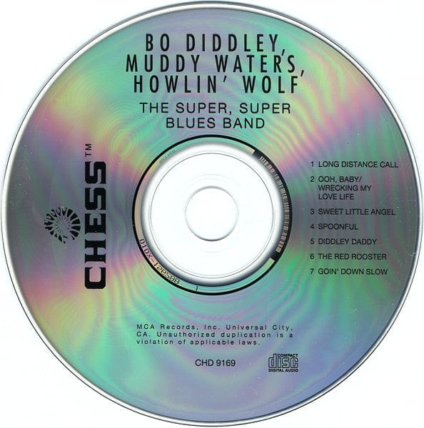 Howlin' Wolf, Muddy Waters, Bo Diddley - The Super Super Blues Band (CD) Chess,MCA Records CD 076732916926