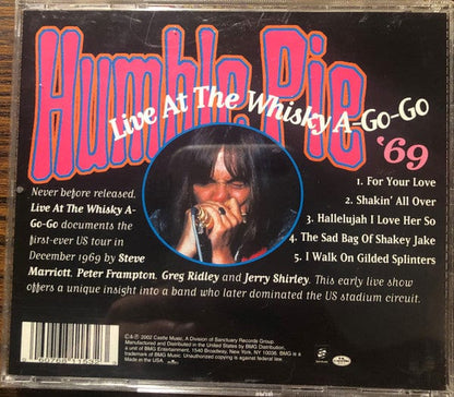 Humble Pie - Live At The Whisky A-Go-Go '69 (CD) Castle Music CD 060768115323
