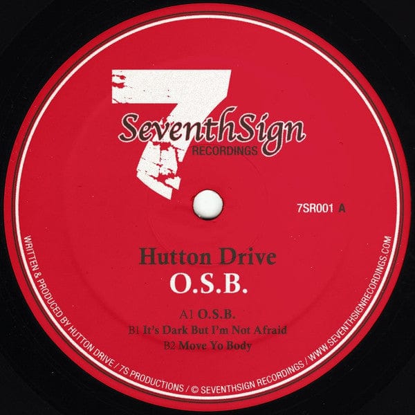 Hutton Drive - O.S.B. (12") Seventh Sign Recordings Vinyl
