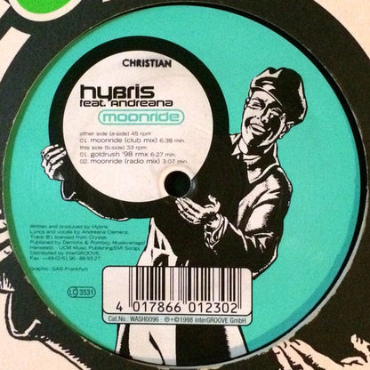 Hybris feat. Andreana - Moonride (12") Wash Vinyl 4017866012302