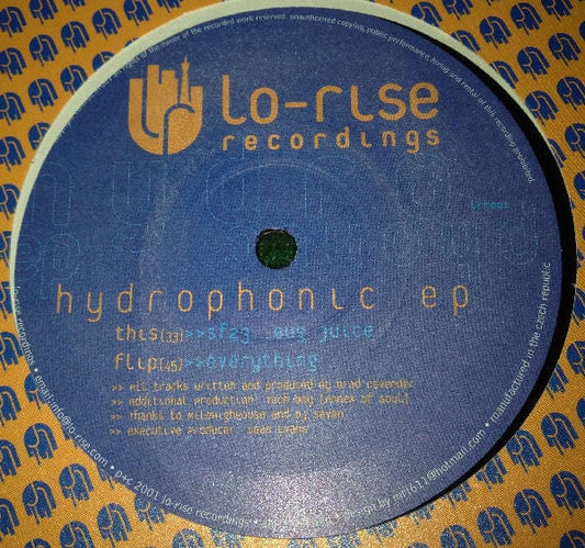 Hydrophonic – The Hydrophonic EP (12", Lo-Rise Recordings, 2002) Front Cover