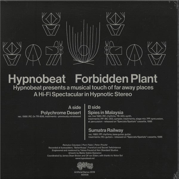 Hypnobeat - Forbidden Plant (12", EP) Artificial Dance