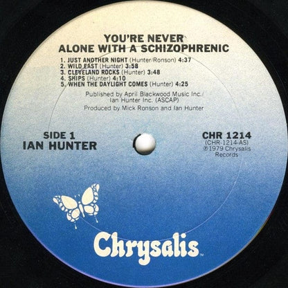 Ian Hunter - You're Never Alone With A Schizophrenic (LP) Chrysalis Vinyl 075585121419