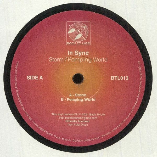 In Sync - Storm / Pomping World (12") Back To Life Vinyl