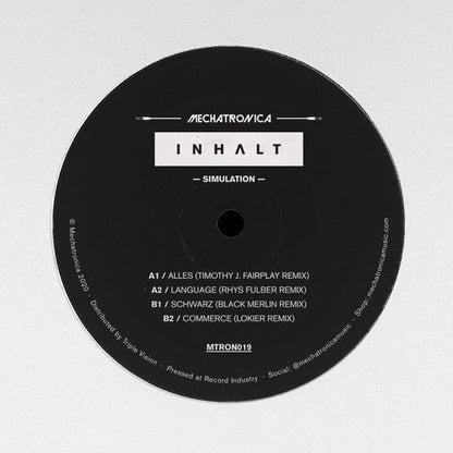 Inhalt - Simulation (2x12") Mechatronica Vinyl