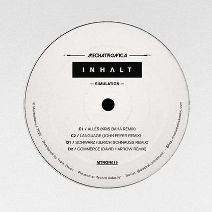 Inhalt - Simulation (2x12") Mechatronica Vinyl