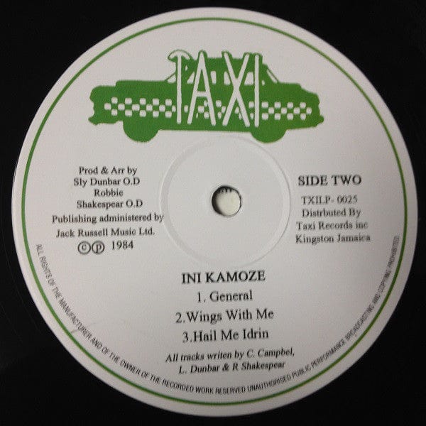 Ini Kamoze - World A Music (LP) Taxi,Taxi Vinyl