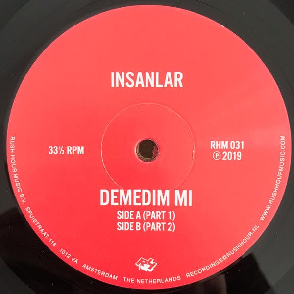Insanlar - Demedim Mi (LP) Rush Hour (4) Vinyl