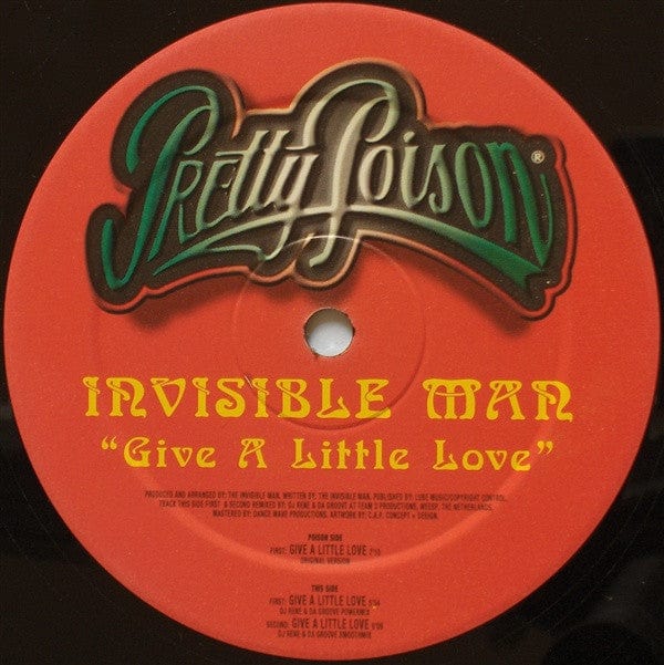 Invisible Man* - Give A Little Love (12") Pretty Poison, Lube Vinyl 8715573001768