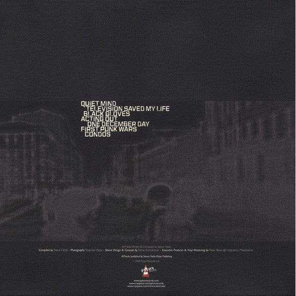 Iron Curtain – Artifact (LP, White Vinyl, Pylon Records, 2020) Back Cover