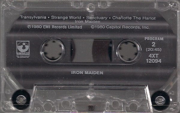 Iron Maiden - Iron Maiden (Cassette) Harvest,Harvest Cassette 07777120944