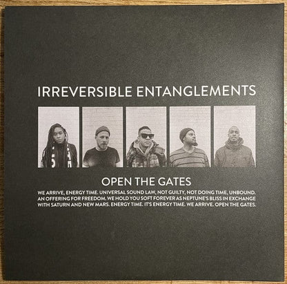 Irreversible Entanglements - Open The Gates (2xLP) International Anthem Recording Company,Don Giovanni Records Vinyl 789993991549[onObi]