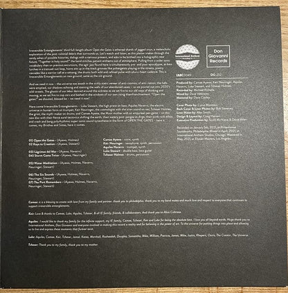 Irreversible Entanglements - Open The Gates (2xLP) International Anthem Recording Company,Don Giovanni Records Vinyl 789993991549[onObi]