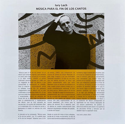 Iury Lech - Música Para El Fin De Los Cantos (LP) Wah Wah Records Vinyl