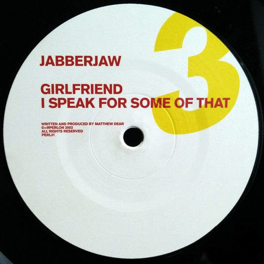 Jabberjaw - Girlfriend (12") on Perlon at Further Records