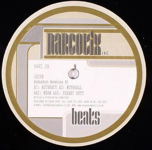 Jacob (10) - Redundant Moomines EP (12") Narcotix Inc Vinyl
