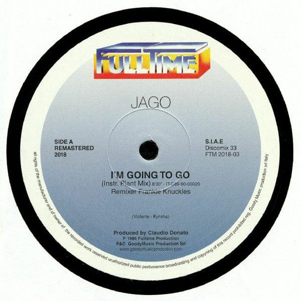 Jago -  I'm Going To Go (12", Ltd, Num, RM) on Full Time Records at Further Records