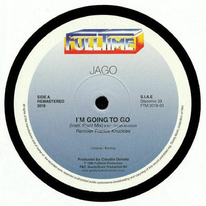 Jago -  I'm Going To Go (12", Ltd, Num, RM) on Full Time Records at Further Records