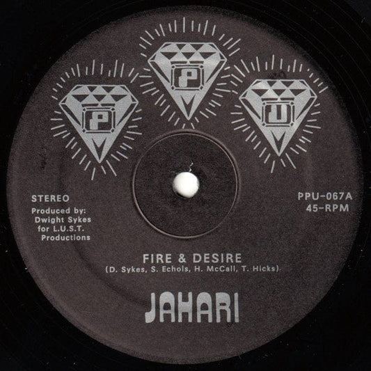 Jahari (3) - Fire & Desire (12") Peoples Potential Unlimited Vinyl